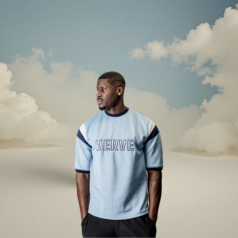 Blue Tricolore Tee